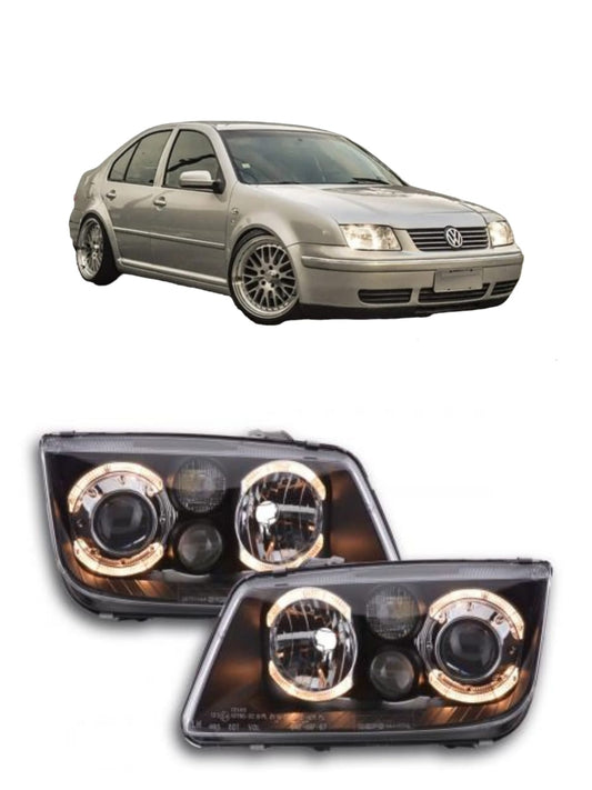 Faros Jetta A4 Mk4 Aro de Ángel Import Ecode – Depo