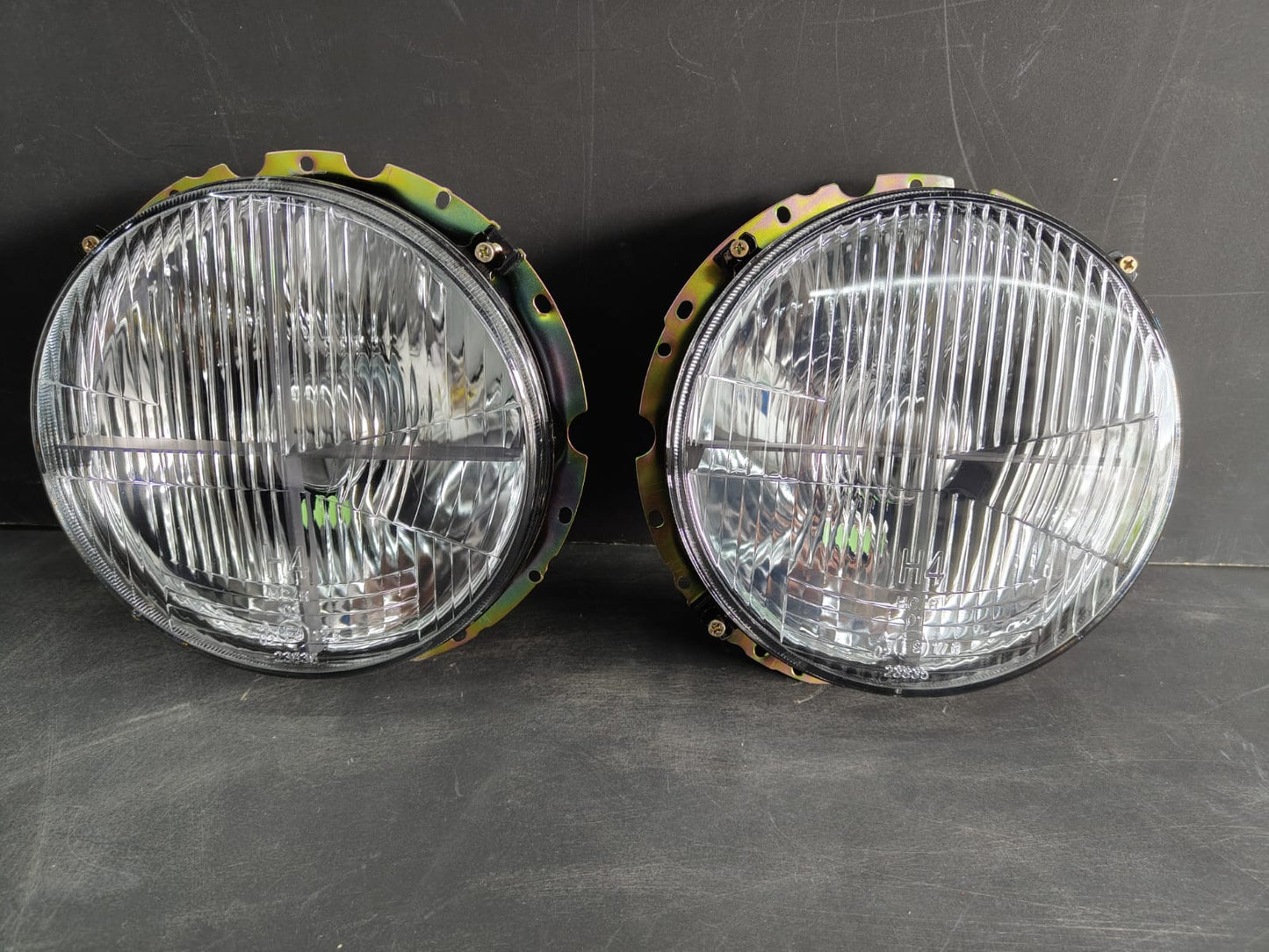 Faros Principales VW Caribe MK1 / VW Sedan Vocho | Cruz Rayado | 2 Pzas | Helix