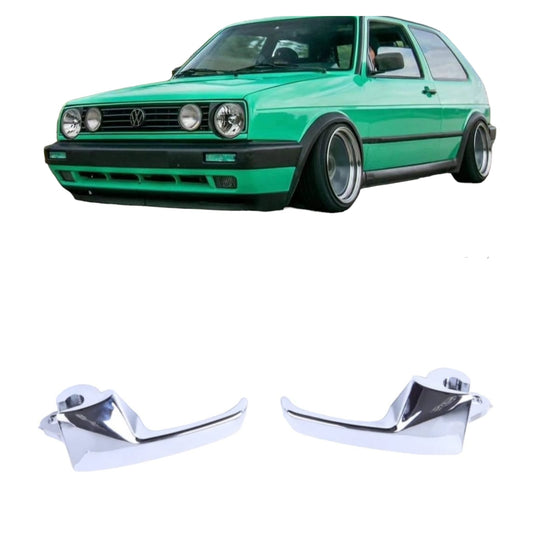 Manija Puerta Interior Cromo | Golf y Jetta Mk2 | Set 2 Piezas