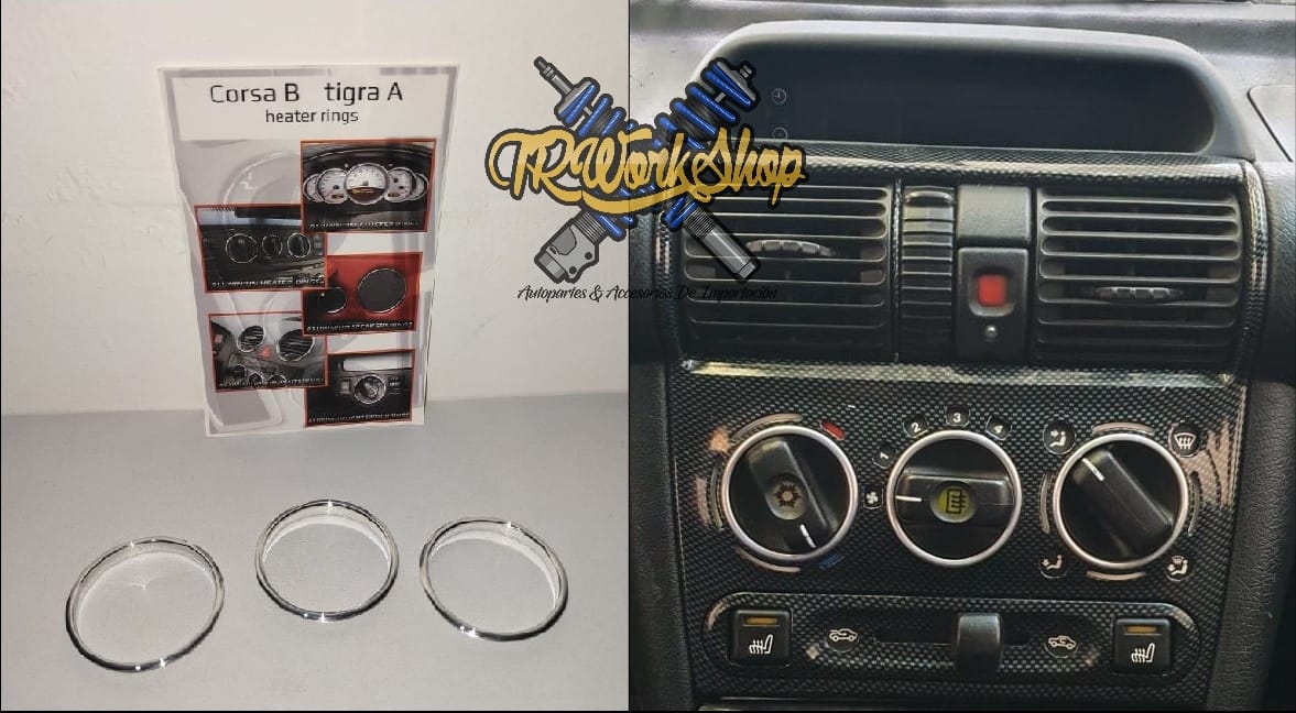 Aros Embellecedores Control de Clima | Chevy C1 1994-2003 | Aluminio Premium