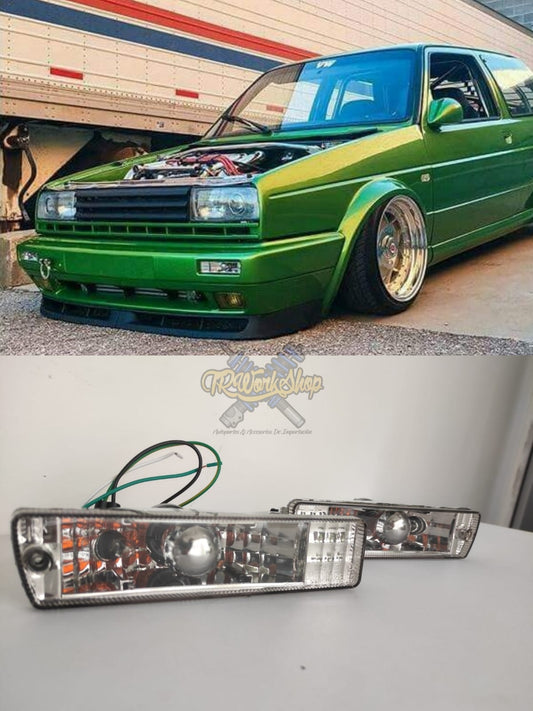 Cuartos Smoke Facia Ancha Golf y Jetta Mk2 Humo | JOM