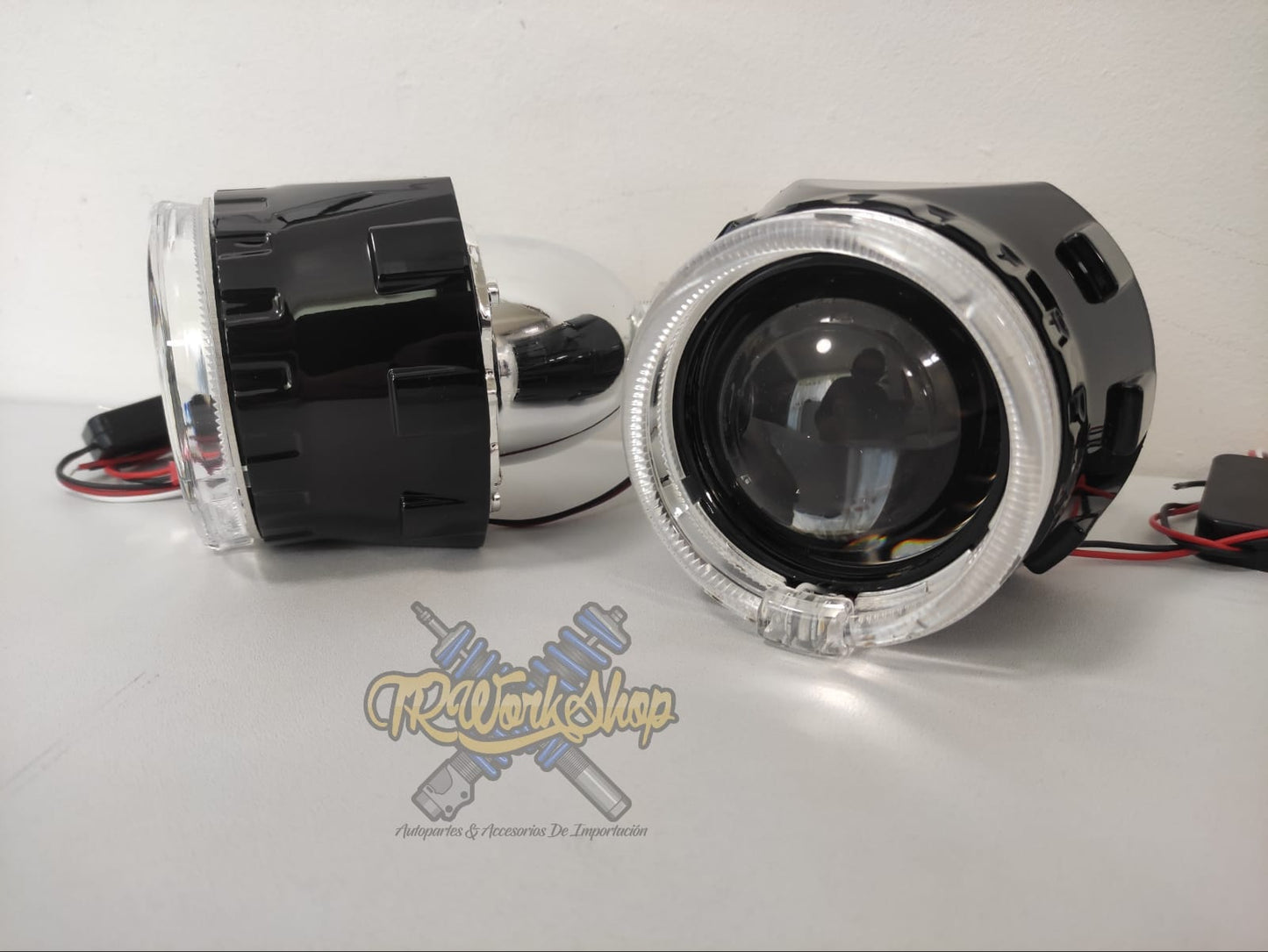 Proyectores Ojo de Ángel para Faro H4 y H7 Lupas Retrofit