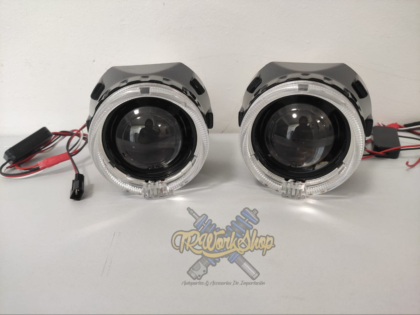 Proyectores Ojo de Ángel para Faro H4 y H7 Lupas Retrofit