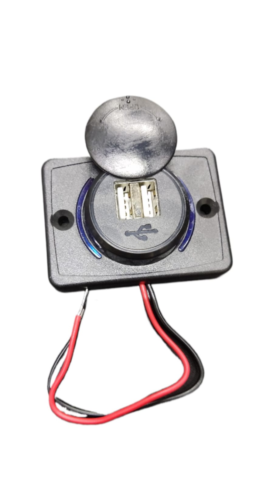 Cargador USB Iluminado Doble 12V-24V Para Auto y Bus | TRWS